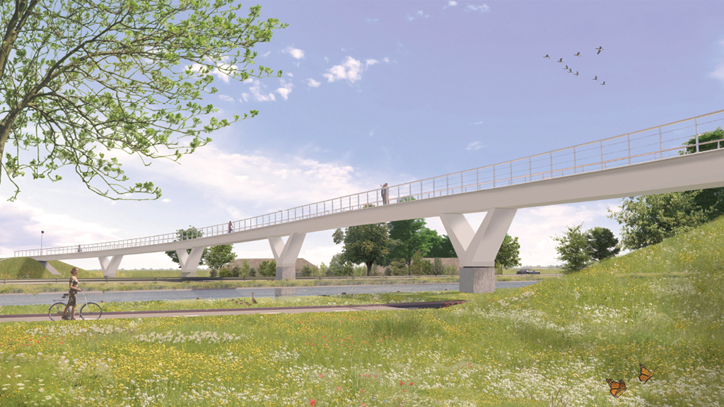 Wéér vertraging bij bouw fietsbrug: opleveringsdatum wordt mogelijk niet gehaald